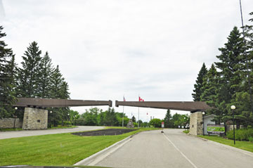 The entrance to the International Peace Garden at the borders of the USA and Canada